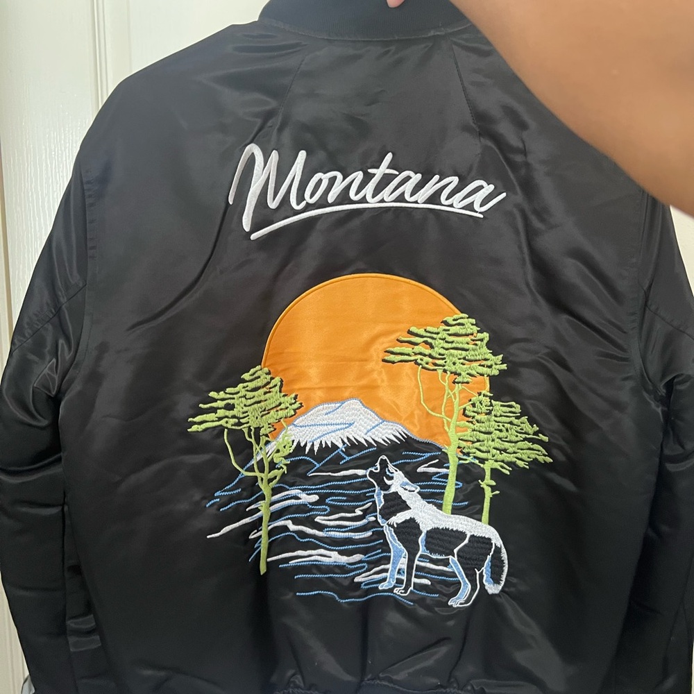 Black Montana Embroidered Jacket